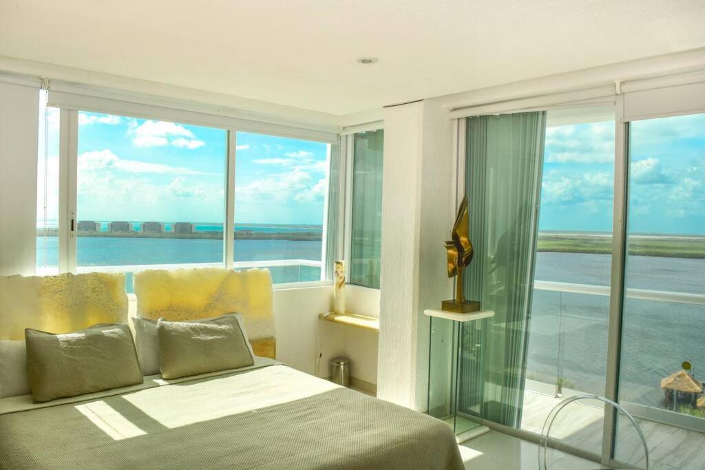 Estudio A Pie De Playa, Increibles Vistas, Amanecer, Atardecer, Balcon, Gym, Jacuzi, 1807 Apartment Cancun Exterior photo