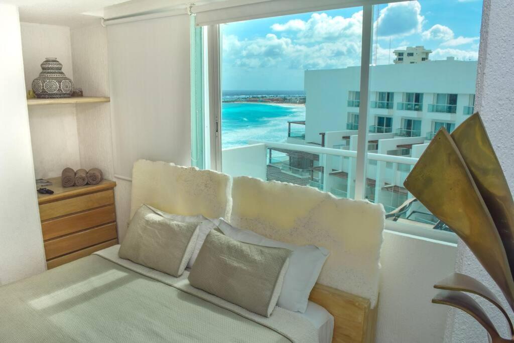 Estudio A Pie De Playa, Increibles Vistas, Amanecer, Atardecer, Balcon, Gym, Jacuzi, 1807 Apartment Cancun Exterior photo