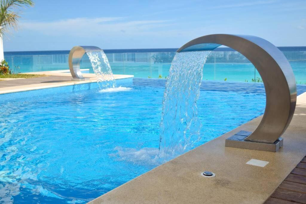 Estudio A Pie De Playa, Increibles Vistas, Amanecer, Atardecer, Balcon, Gym, Jacuzi, 1807 Apartment Cancun Exterior photo